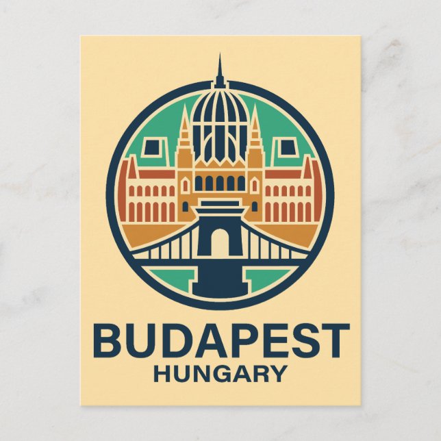 Cartão Postal Budapeste Hungria Europa (Frente)