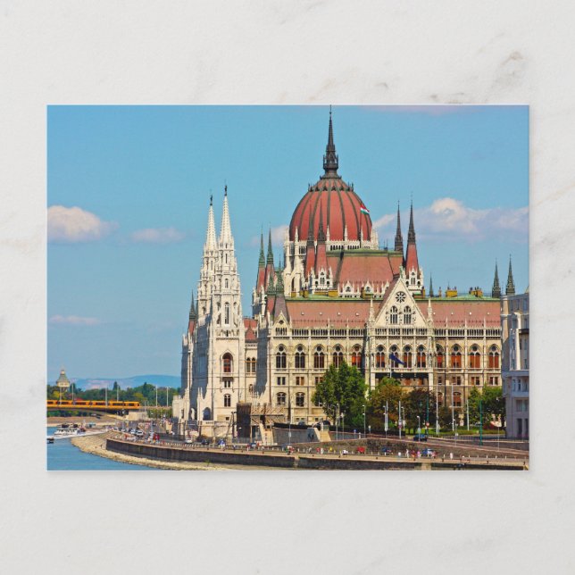 Cartão Postal Budapeste, o edifício do Parlamento (Frente)