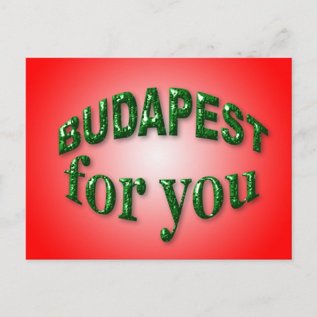 Cartão Postal Budapeste para você (Frente)
