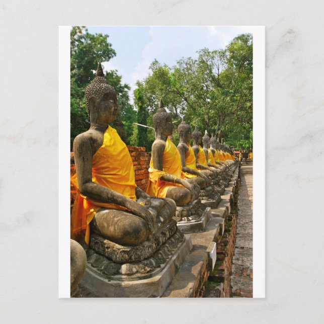 Cartão Postal Budas Tailandesas (Frente)