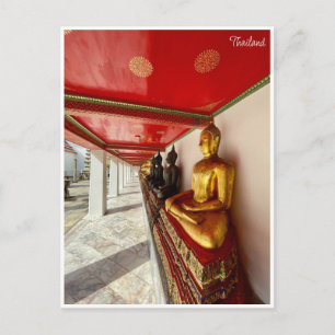 Cartão Postal budas wat pho tailândia