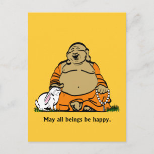CARTÃO POSTAL BUDDA FELIZ