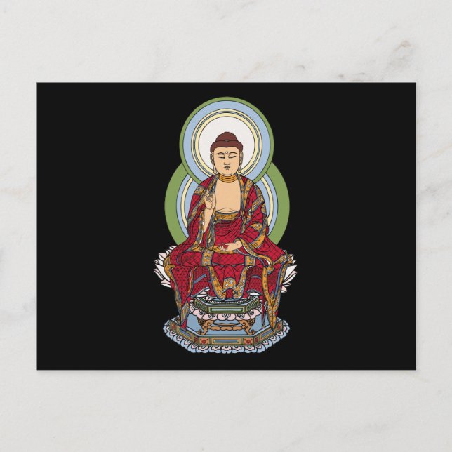 Cartão Postal Buddha Abhaya Mudra (Frente)