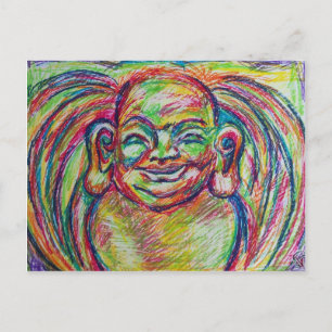 Cartão Postal Buddha Colorida