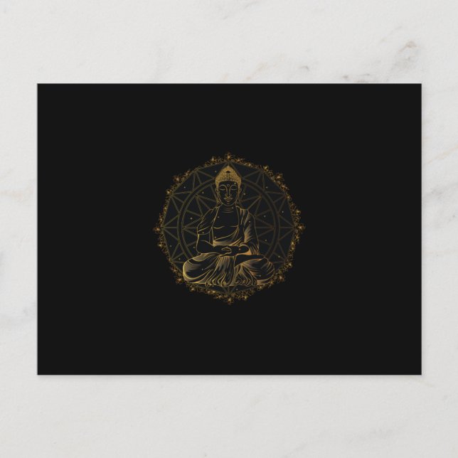Cartão Postal Buddha Mandala (Frente)