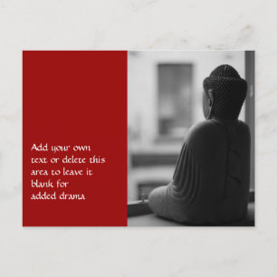 Cartão Postal Buddha Sentado em Meditação