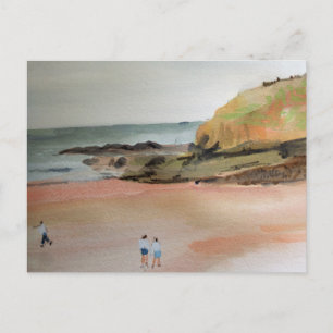 Cartão Postal Bude, Cornwall, Praia, Suffolk, Arte Costeira