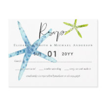 BUDGET Sealife Beach Ocean Weding RSVP