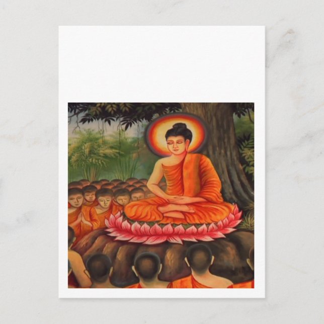 Cartão Postal Budismo BUDHA Paz (Frente)