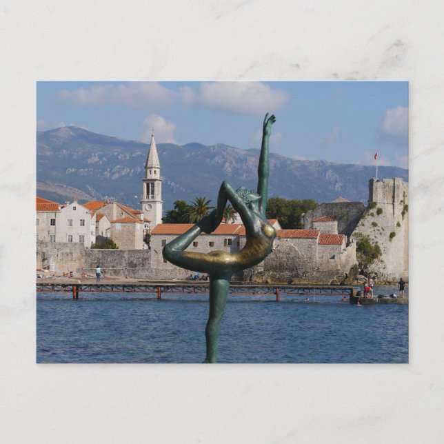 Cartão Postal Budva, Montenegro (Frente)