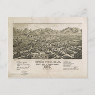 Cartão Postal Buena Vista, Colorado (1882)