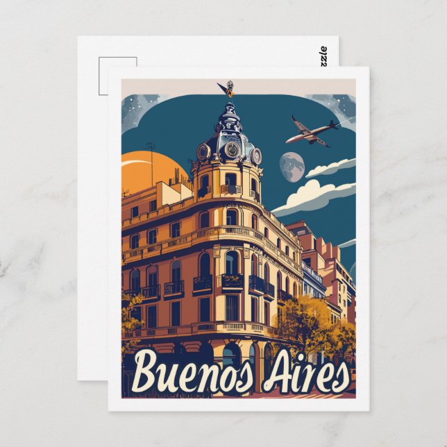 Cartão Postal Buenos Aires Argentina Famoso Viagem (Frente/Verso)