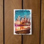 Cartão Postal Buenos Aires Argentina Skyline por Night City View<br><div class="desc">Belo cartão postal da Argentina,  Buenos Aires,  com a paisagem urbana da capital argentina à noite,  com uma vista espetacular sobre os altos edifícios,  monumentos e arranha-céus. Funciona com lembrança de excelente e ideia de presente. Compre agora.</div>