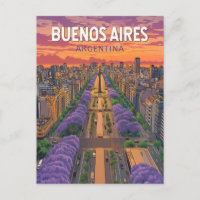 Buenos Aires Argentina Viagem Arte Vintage