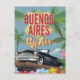 Cartão Postal Buenos Aires, poster de férias na Argentina