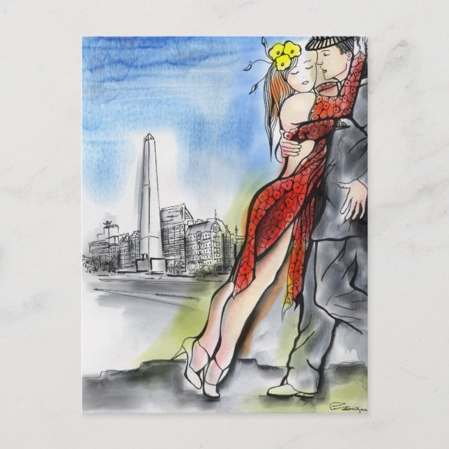 Cartão Postal Buenos Aires Tango (Frente)