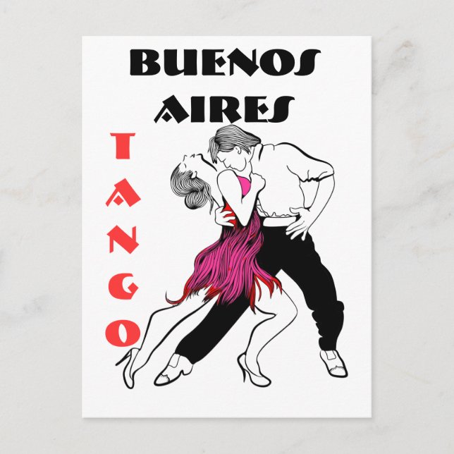 Cartão Postal Buenos Aires Tango (Frente)