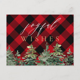 Cartão Postal Búfalo Russo de Cabina Cheque Feliz de Natal