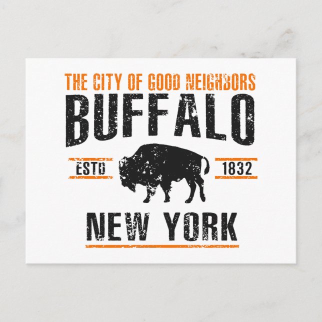 Cartão Postal Buffalo (Frente)