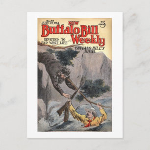 Cartão Postal Buffalo Bill Weekly 10 - vintage