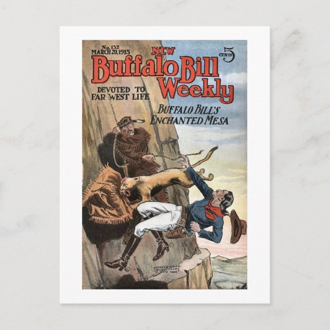 Cartão Postal Buffalo Bill Weekly 11 - Vintage (Frente)