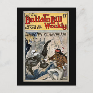 Cartão Postal Buffalo Bill Weekly 1917 - The Apache Kid