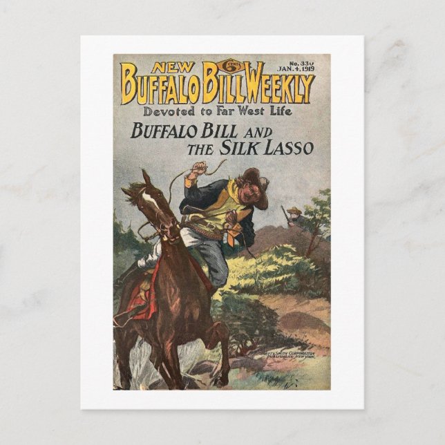 Cartão Postal Buffalo Bill Weekly 7 - safra (Frente)