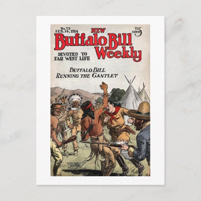 Cartão Postal Buffalo Bill Weekly 9 (Frente)