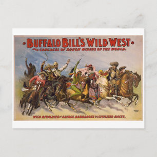 Cartão Postal Buffalo Bills Wild West Show
