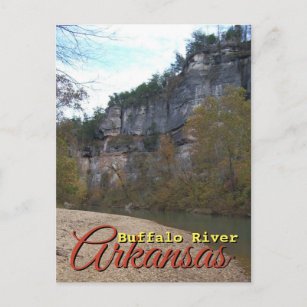 Cartão Postal Buffalo River, Arkansas Viagem Photoógrafo