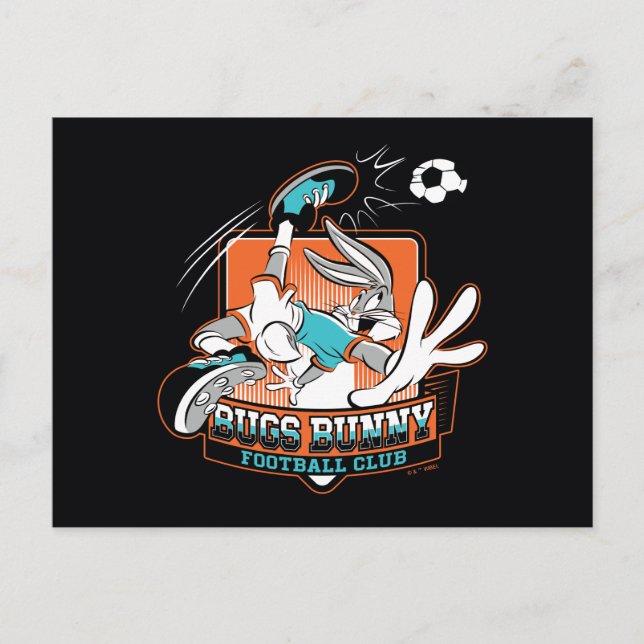 Cartão Postal BUGS BUNNY™ Football Club Badge (Frente)