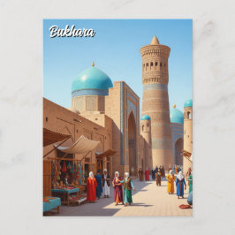 Cartão Postal Bukhara Uzbequistão Viagem