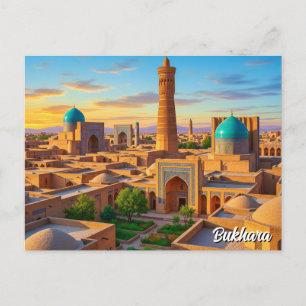 Cartão Postal Bukhara Uzbequistão Viagem