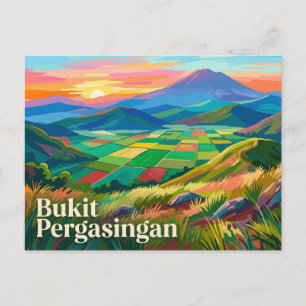 Cartão Postal Bukit Pergasingan Indonésia