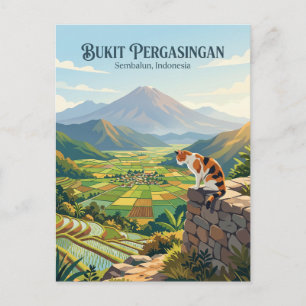 Cartão Postal Bukit Pergasingan Indonésia