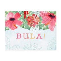Cartão postal BULA, cartão Fiji ou Tiki