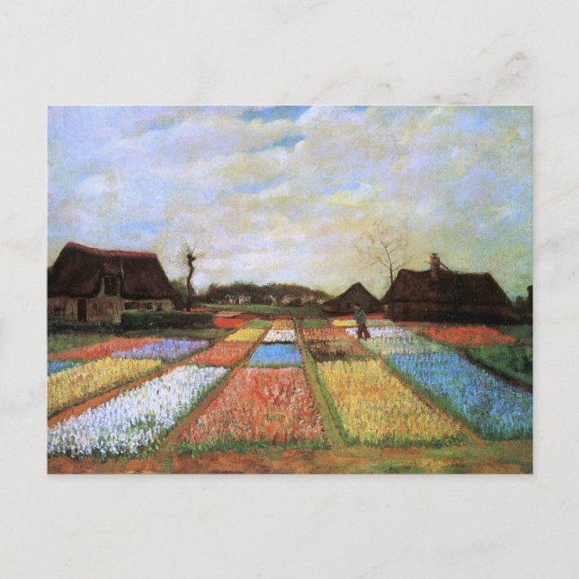 Cartão Postal Bulb Fields (F186) Van Gogh Fine Art (Frente)