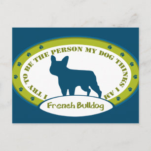 Cartão Postal Buldogue Francês