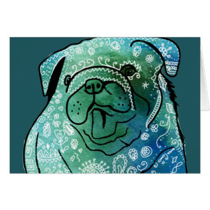 Cartão postal Buldogue Francês Buldog