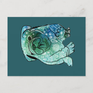 Cartão postal Buldogue Francês Buldog