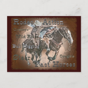 Cartão Postal Bull Dogging III