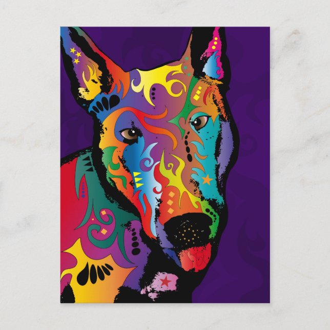 Cartão Postal Bull Terrier (Frente)