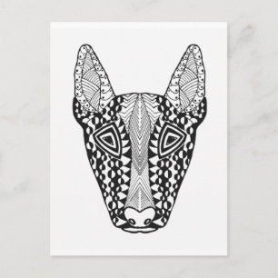 Cartão Postal Bull Terrier Sketch