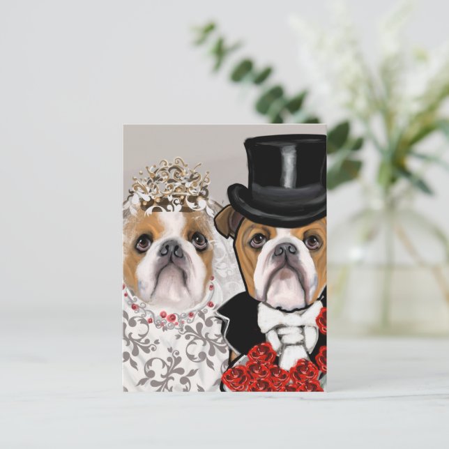 Cartão Postal Bulldog           (Em pé/Frente)
