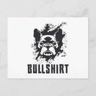 Cartão Postal Bulldog Francês Cachorro Vintage Engraçado Present