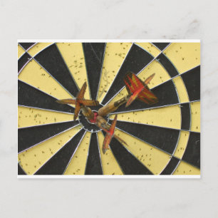 Cartão Postal Bullseye Dart Board