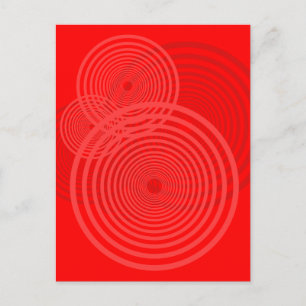 Cartão Postal Bullseye Design