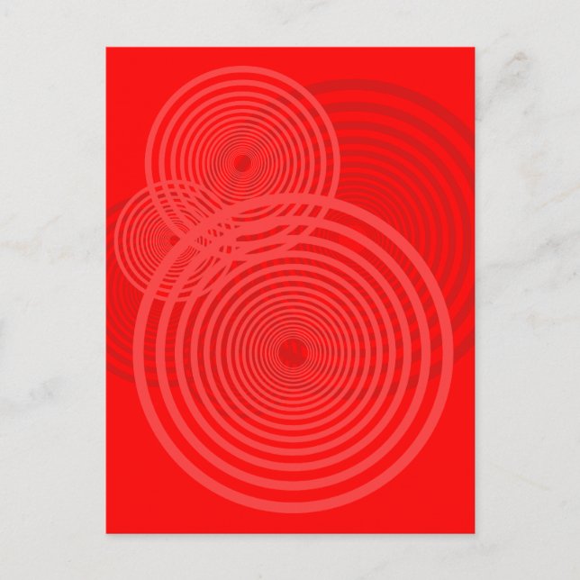 Cartão Postal Bullseye Design (Frente)