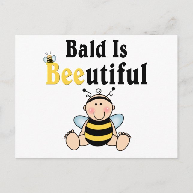 Cartão Postal Bumble Baby Bee Bald é Belo (Frente)