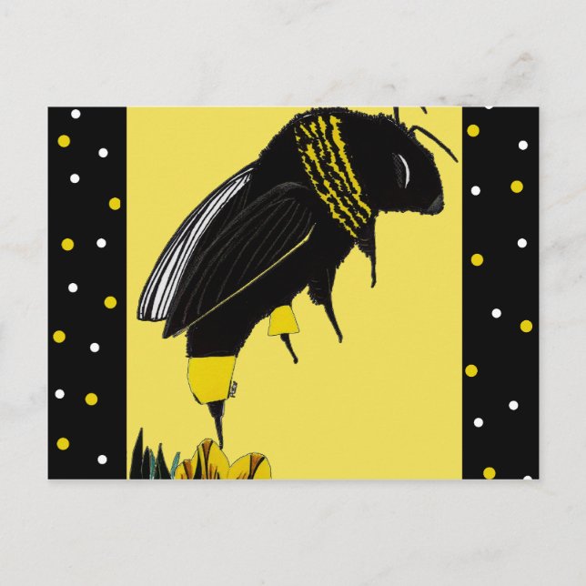 Cartão Postal Bumble Bee (Frente)